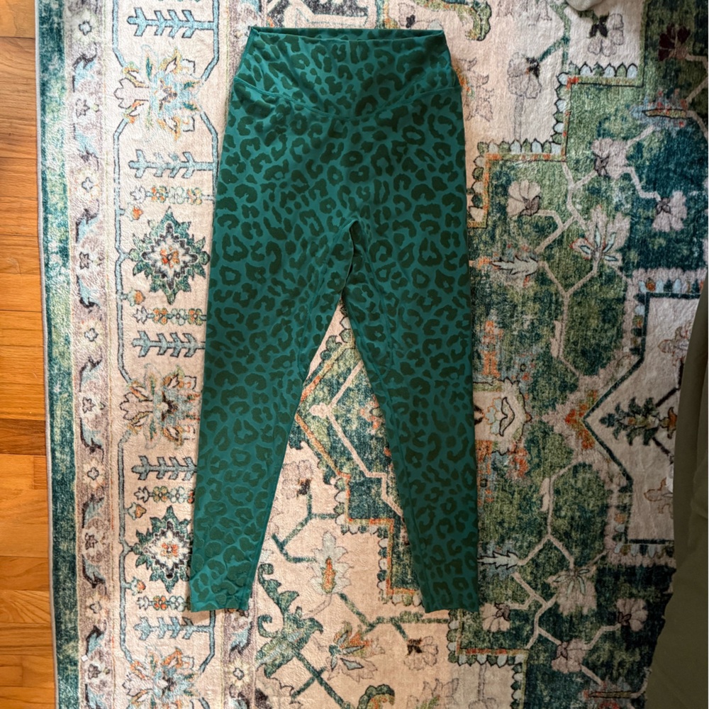 Balance Athletica Teal Leopard Leggings